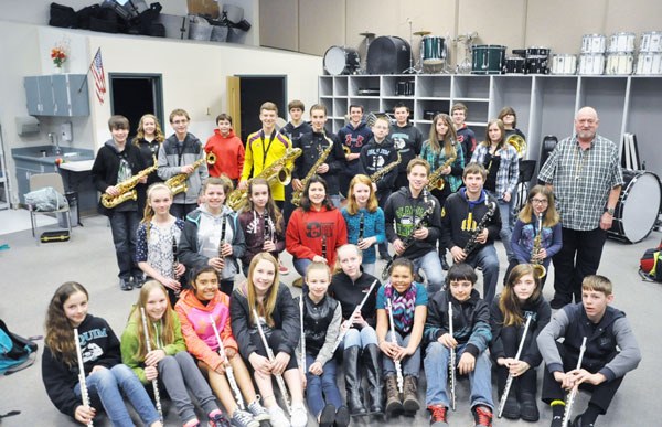 The Sequim Middle School seventh- and eighth-grade band