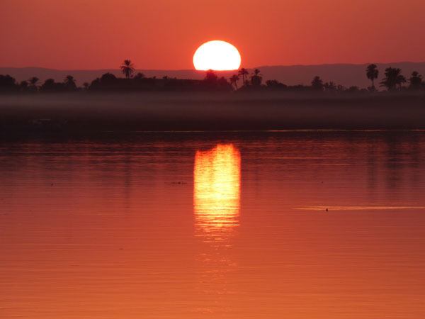 Sunset on the Nile.