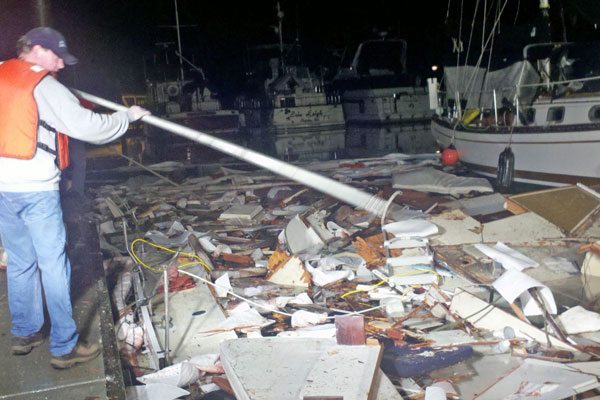 Boat explodes at John Wayne Marina