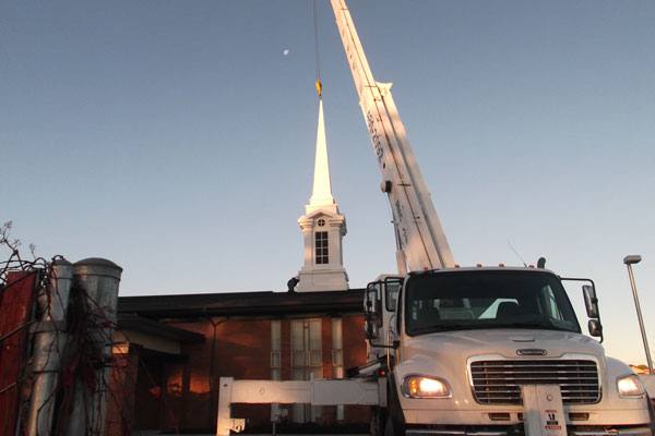 Spiritual Spotlight: Latter-day Saints place new 35-foot steeple