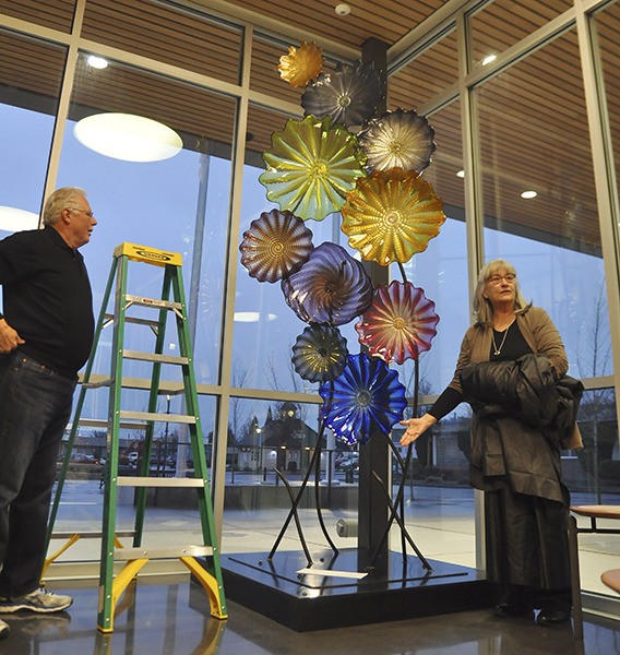 Former Sequim city manager Steve Burkett and Sue Ellen Riseau