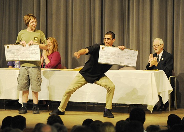 Sequim High senior Adrian Espinoza