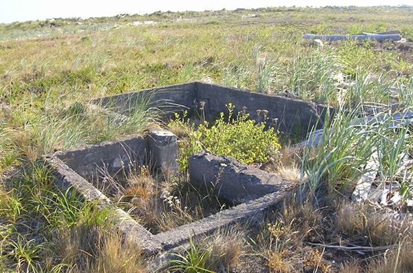 Remnants of the U.S. Navy’s presence at the Dungeness National Wildlife Refuge