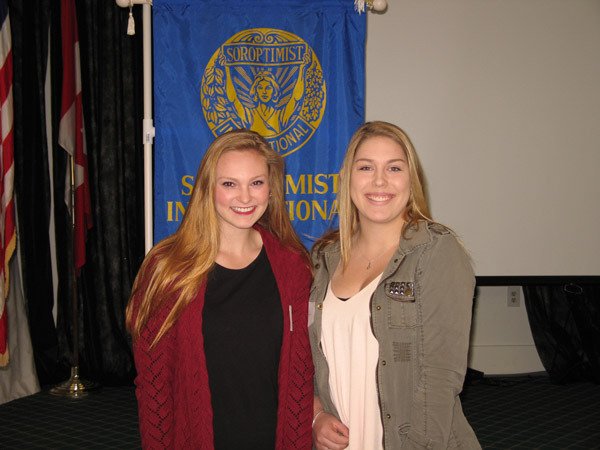 Soroptimist International of Sequim celebrated their Girls of the Month for March and April by honoring Morgan King