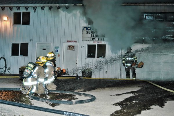 Novus Auto Glass engulfed in flames