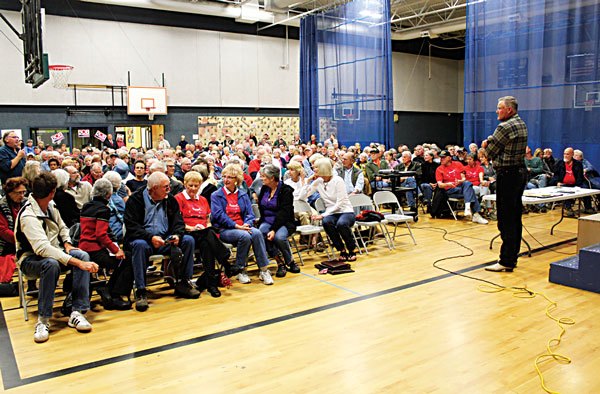 Angry crowd enlivens county meeting