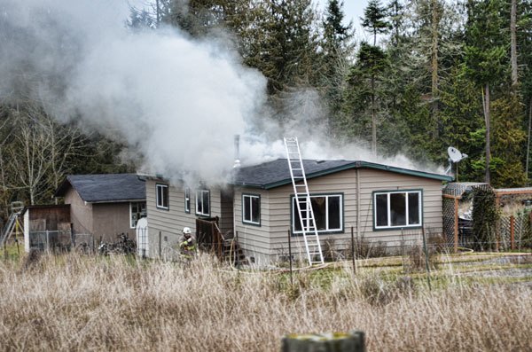 Saturday morning fire takes Sequim home