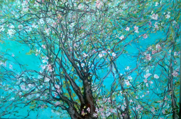 “Blossom tapestry” by Lynne Armstrong