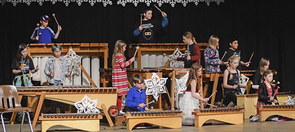 Student musicians with Soundwaves