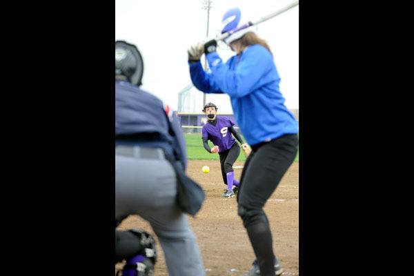 Sequim High School senior Makayla Bentz hurls a pitch during last season’s league championship season. Bentz and fellow Wolves have high hopes for a deep playoff run in 2014.