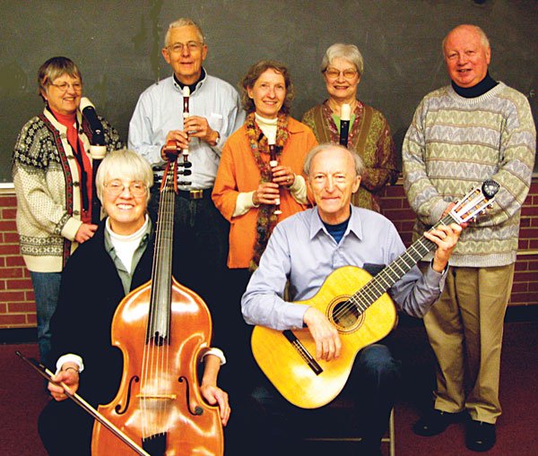 Recorder ensemble plays Music Live with Lunch