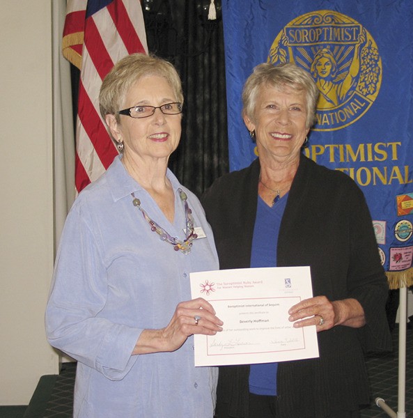 Soroptimist Kathleen DeJong