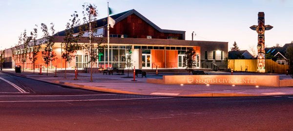 Contributor Bob Lampert caught this scene at the Sequim Civic Center twilight on July 1.