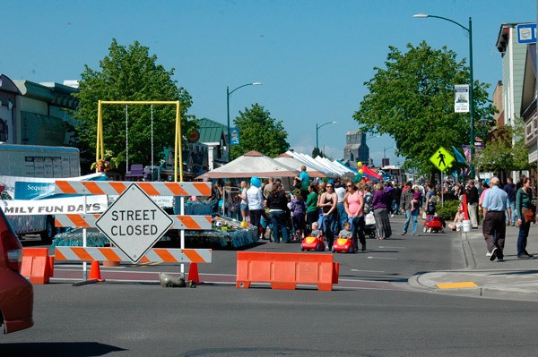 Washington Street closes again for Family Fun Day as part of the Sequim Irrigation Festival between Sequim Avenue and Second Avenue at 6 a.m. Saturday