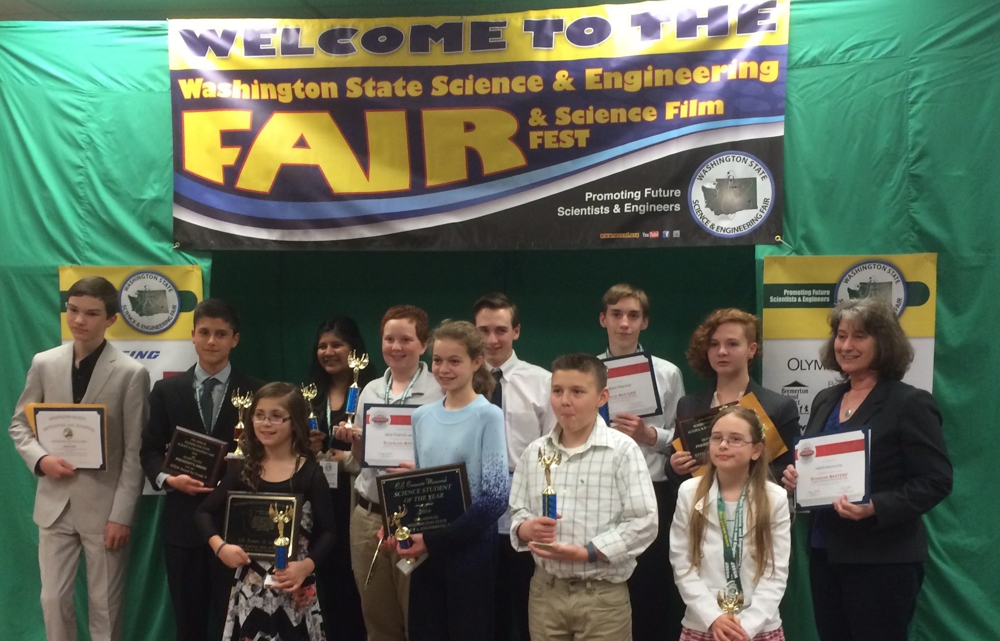Sequim students show off some top awards at the Washington State Science and Engineering Fair. Submitted photo