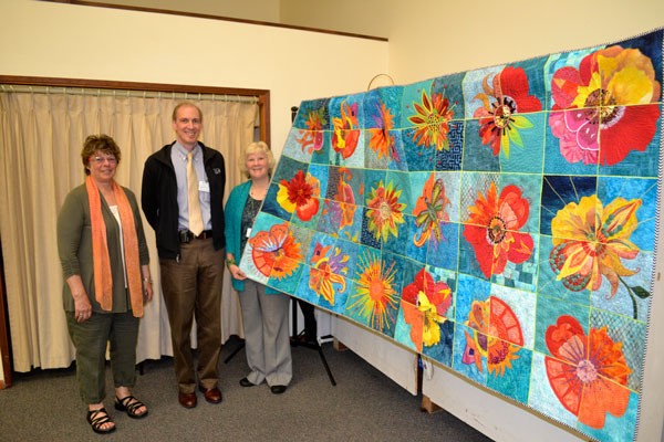 The art quilt “Flower Power