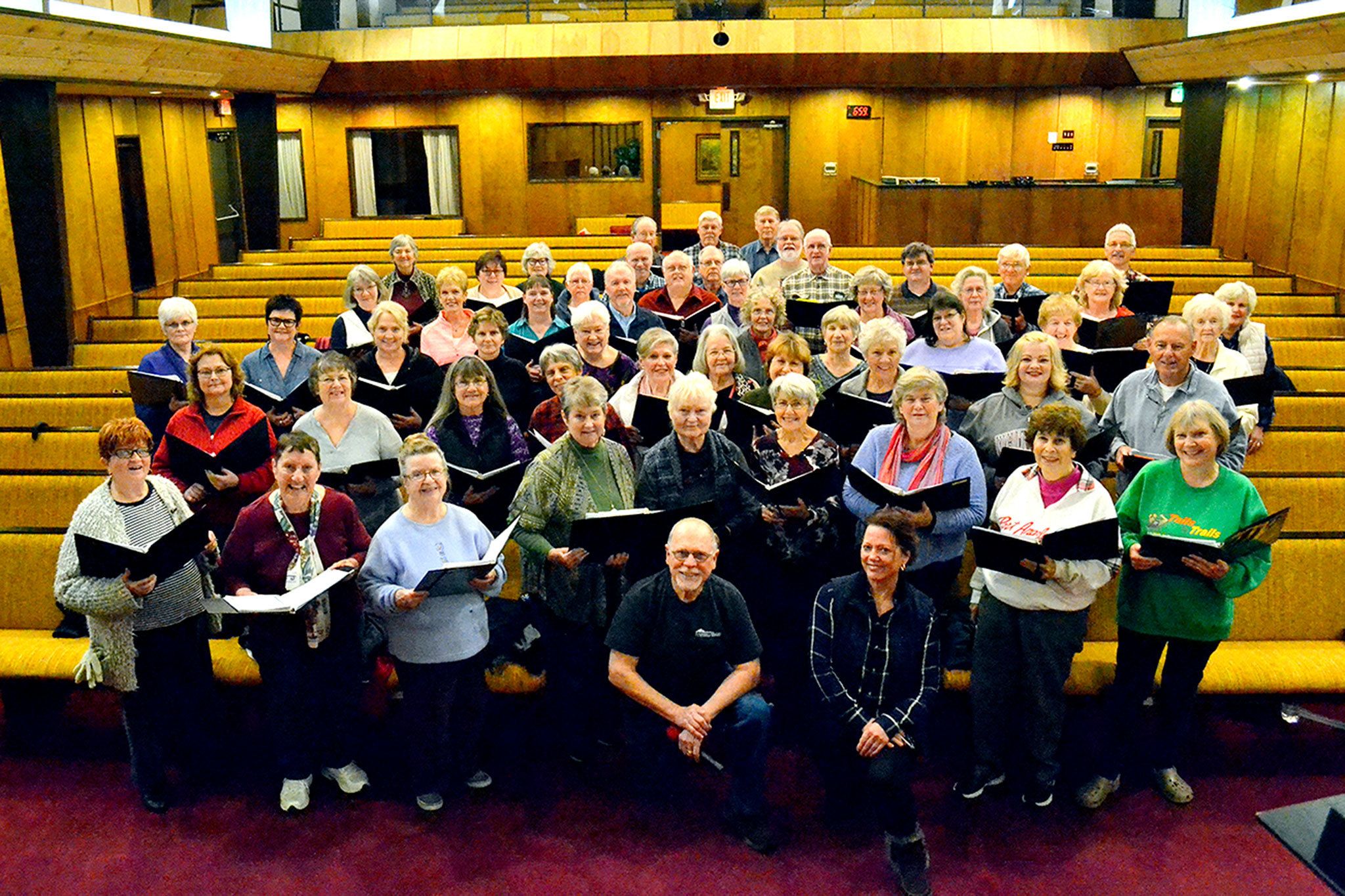 The Sequim Community Christmas Chorus features a trio, three soloists and audience participation over three shows in Sequim Seventh-day Adventist Church. Sequim Gazette photo by Matthew Nash