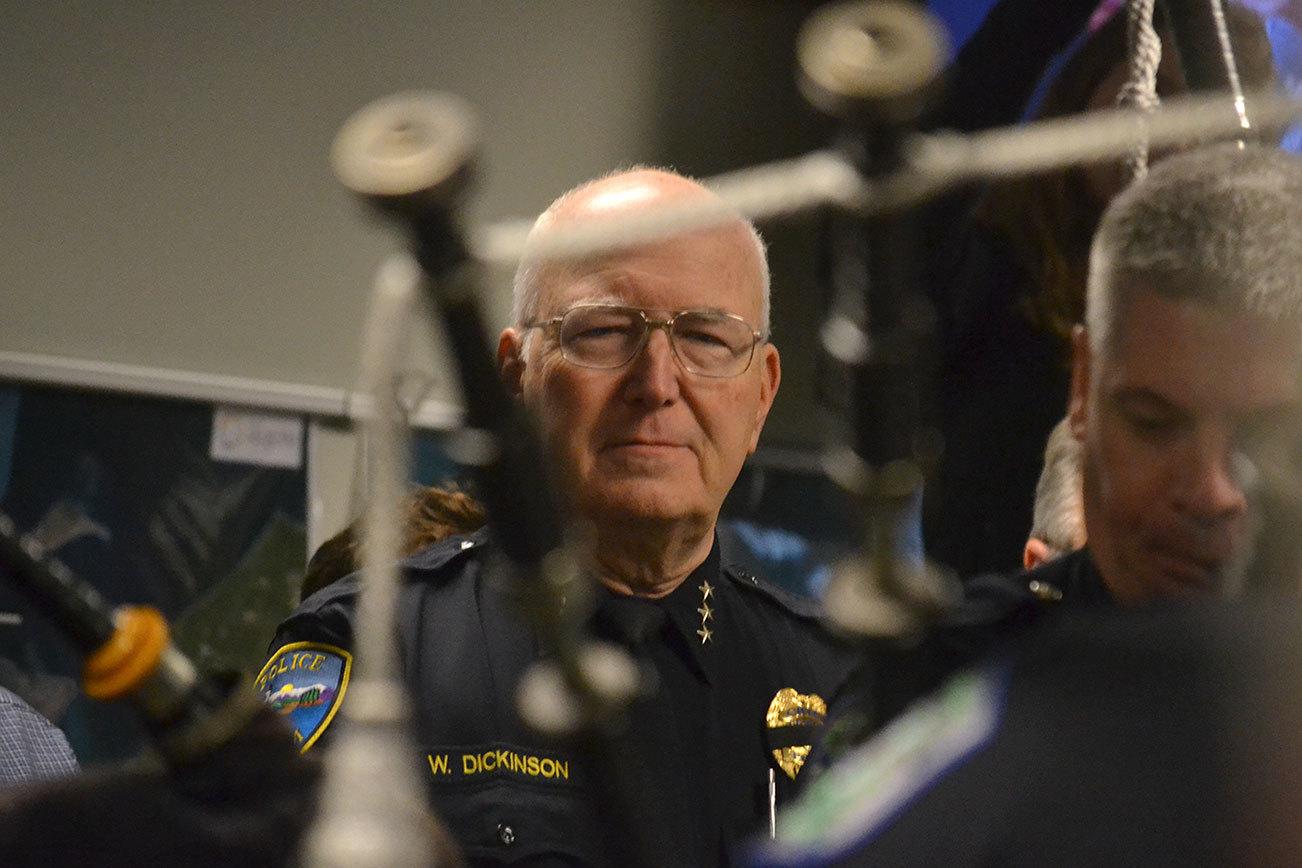 Police chief honored for 45 years in law enforcement