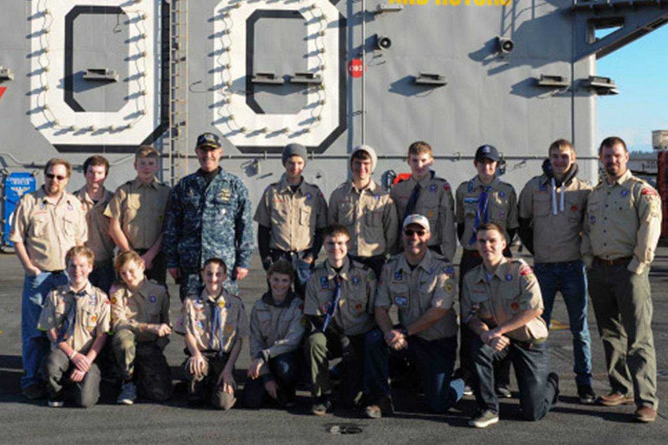 Sequim Boy Scout Troop 1498 makes visit aboard USS Nimitz