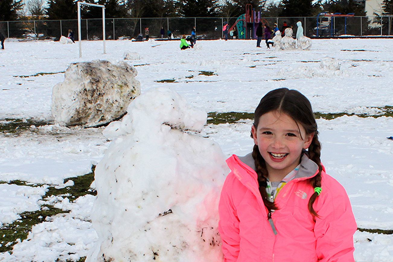 Snow Day Sculptures at Greywolf Elementary