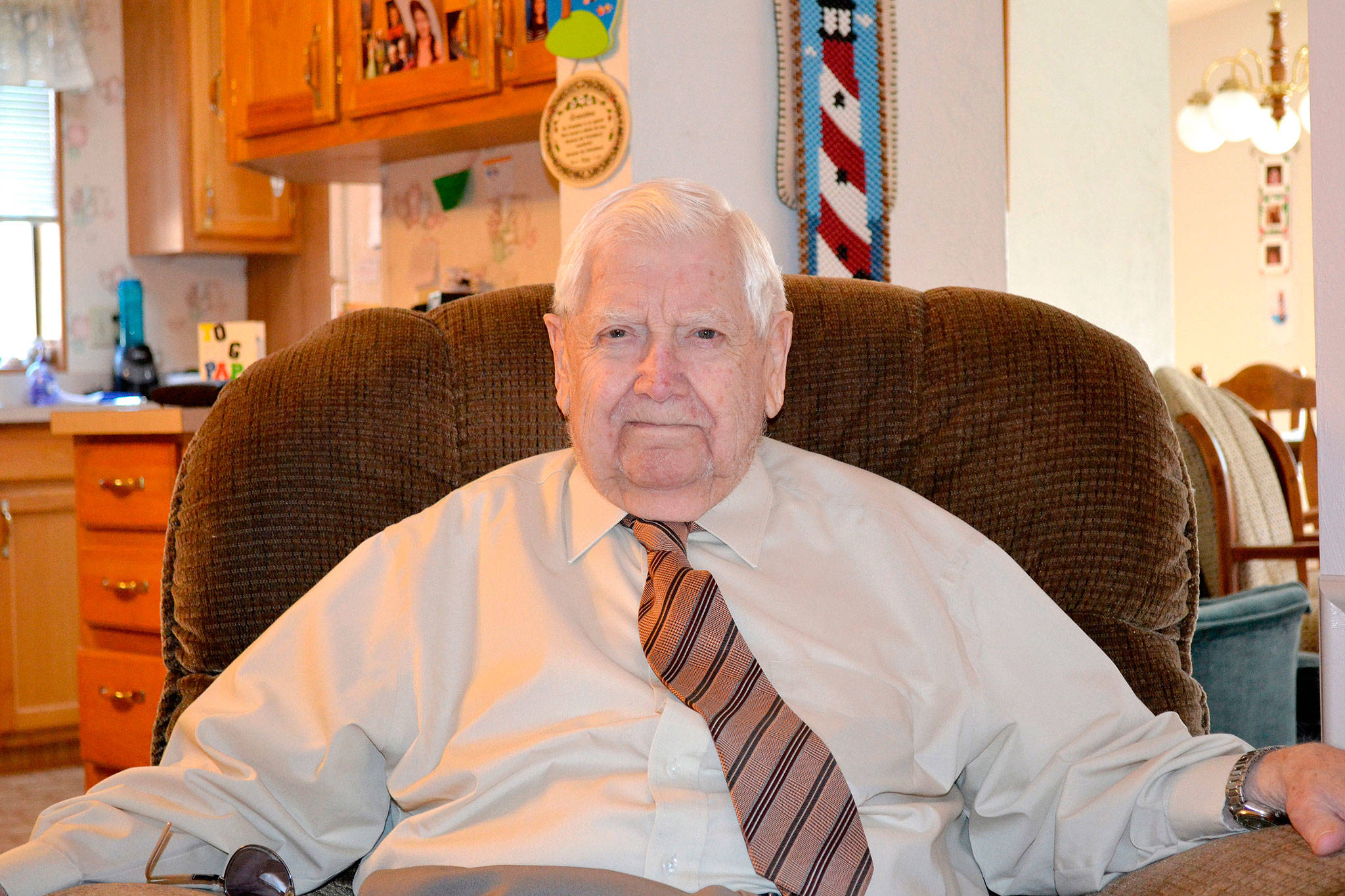 Ron Parrish is one of this year’s Honorary Pioneers for the Sequim Irrigation Festival. He graduated from Sequim High School in 1942. Sequim Gazette photo by Matthew Nash