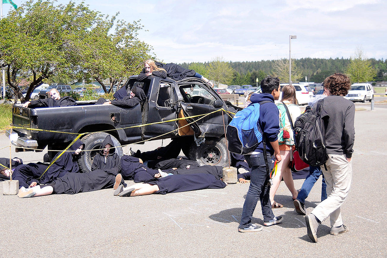 Sequim High School hosts semi-annual Grim Reaper program