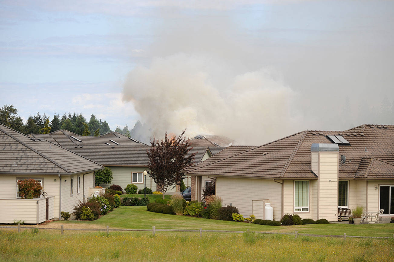 Fire in Sunland burns part of duplex north of Sequim