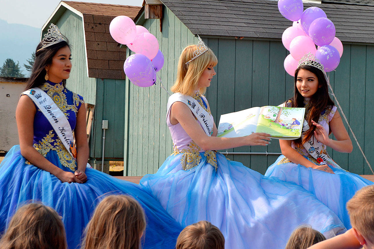 Irrigation Festival Royalty read, dance and greet little royals-to-be