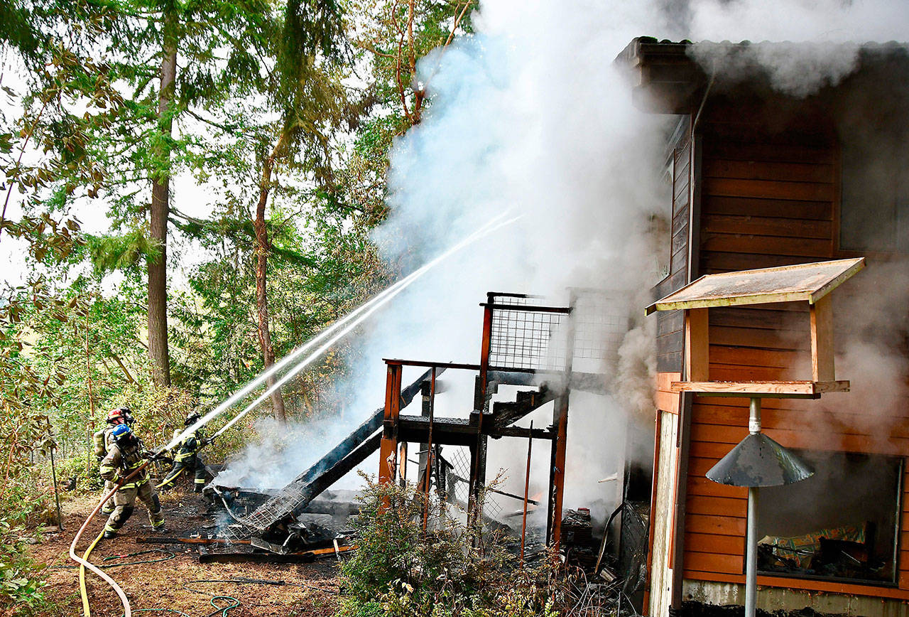 Basement fire destroys Port Angeles poet’s home