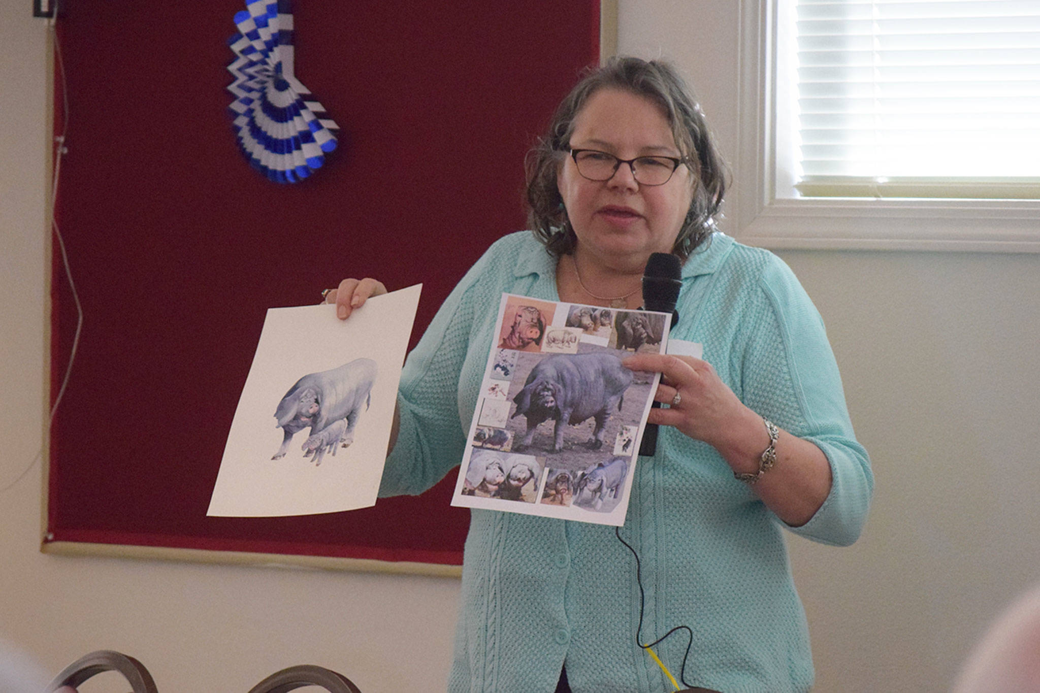 Olympic Peninsula Arts Association invites animation and watercolor artist Carolyn Guske to perform a demonstration at its monthly membership meeting. Guske’s artistic career has allowed her to work with Disney, DreamWorks Animation, Warner Bros. and Sony Pictures. Sequim Gazette photo by Erin Hawkins