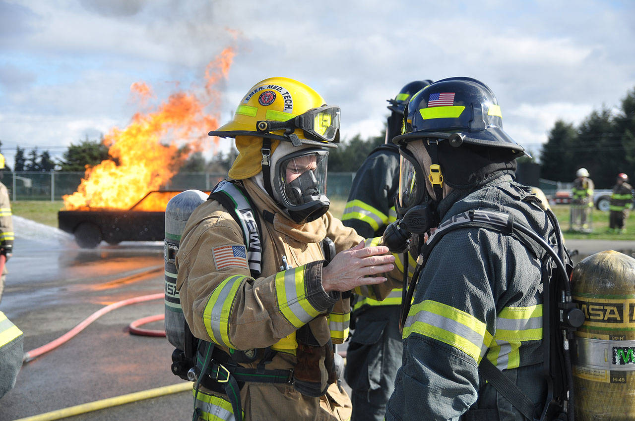 Three commissioners oversee operations in Clallam County Fire District 3, which covers the county’s eastern end in and around Sequim. Sequim Gazette file photo by Michael Dashiell