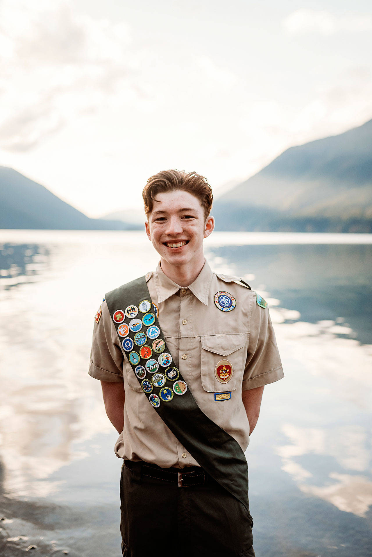 Deven Biehler looks to put the finishing touches in his Eagle Scout project this month. Photo courtesy of Joy Puhrmann