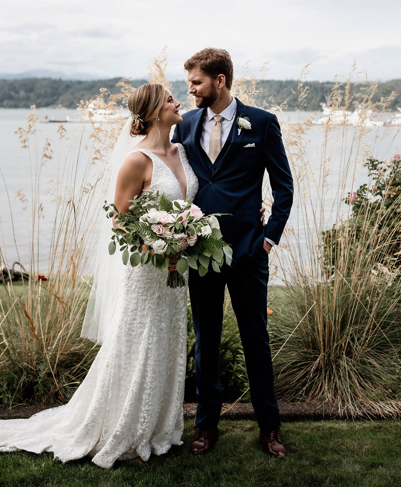 Forrest Gilchrist and Kathryn Hogan exchanged vows in a private ceremony at Alderbrook Resort on Aug. 30. Submitted photo