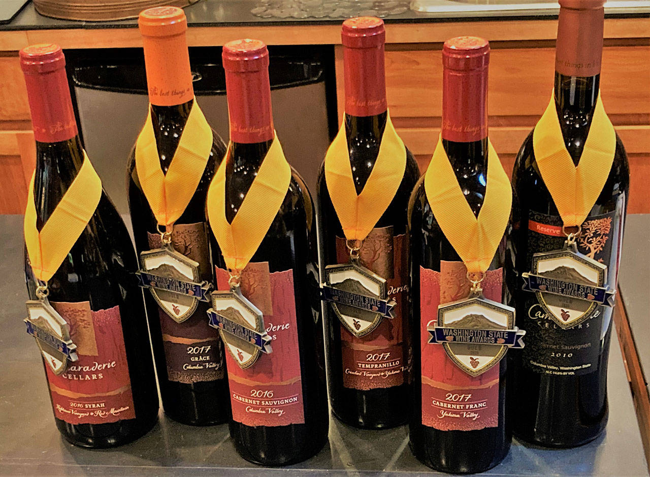 Port Angeles’ Camaraderie Cellars had six wines earn honors in the recent WinePress Northwest magazine Platinum competition. Submitted photo