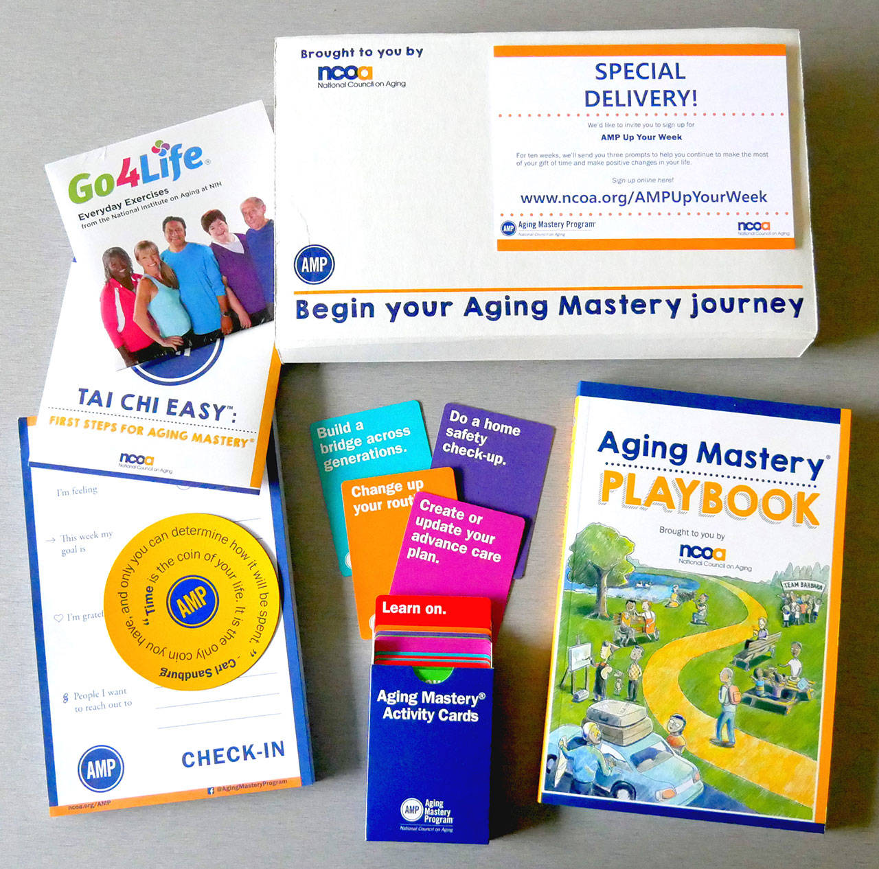 Check out Aging Mastery, a program that includes free starter kits (available at North Olympic Peninsula libraries) and weekly online discussions starting Feb. 18. Photo courtesy of North Olympic Library System