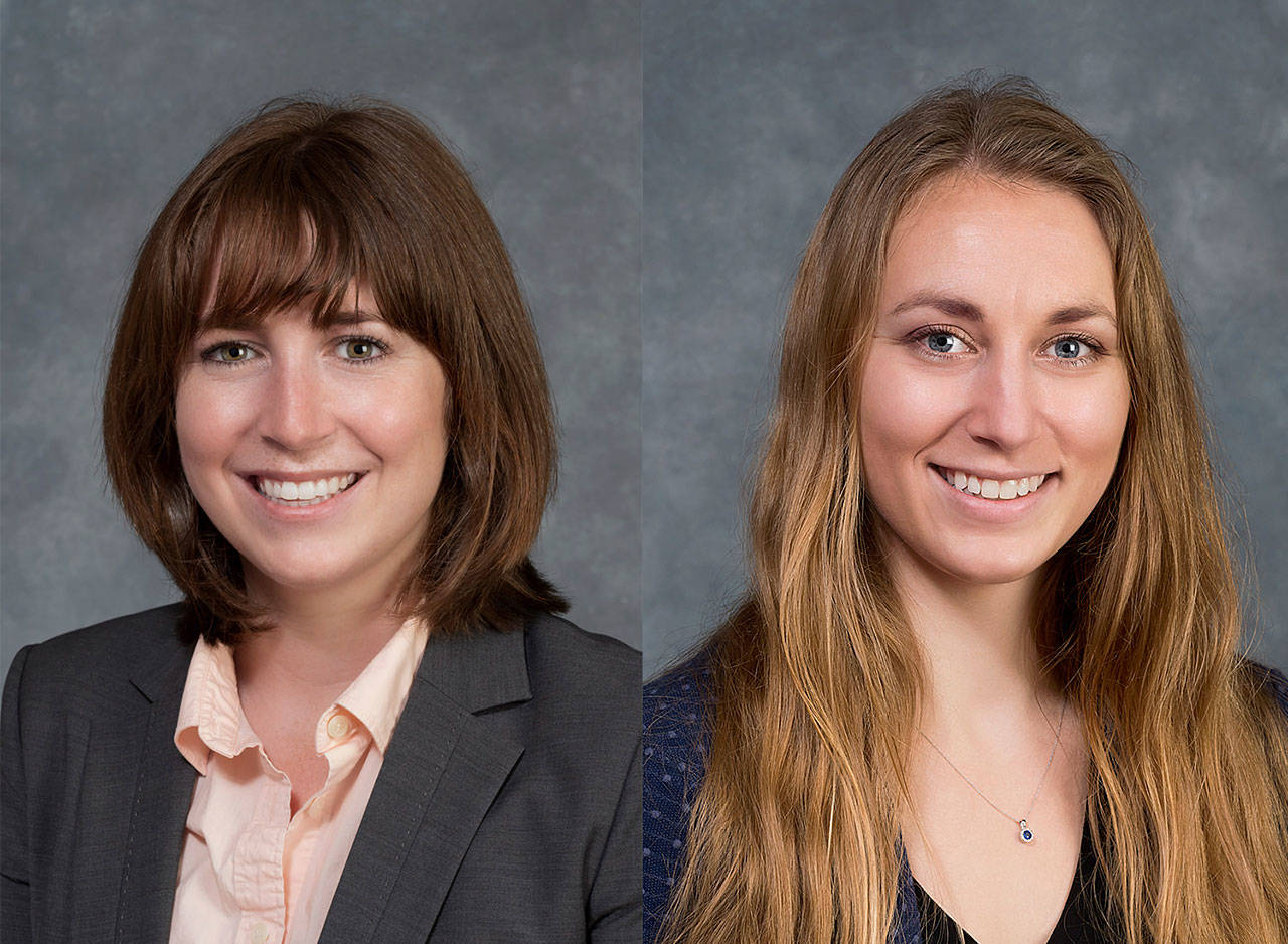 Rose Bissonnette, left, and Katie Armbruster have joined the staff at Olympic Medical Physicians. Photos courtesy of Olympic Medical Center