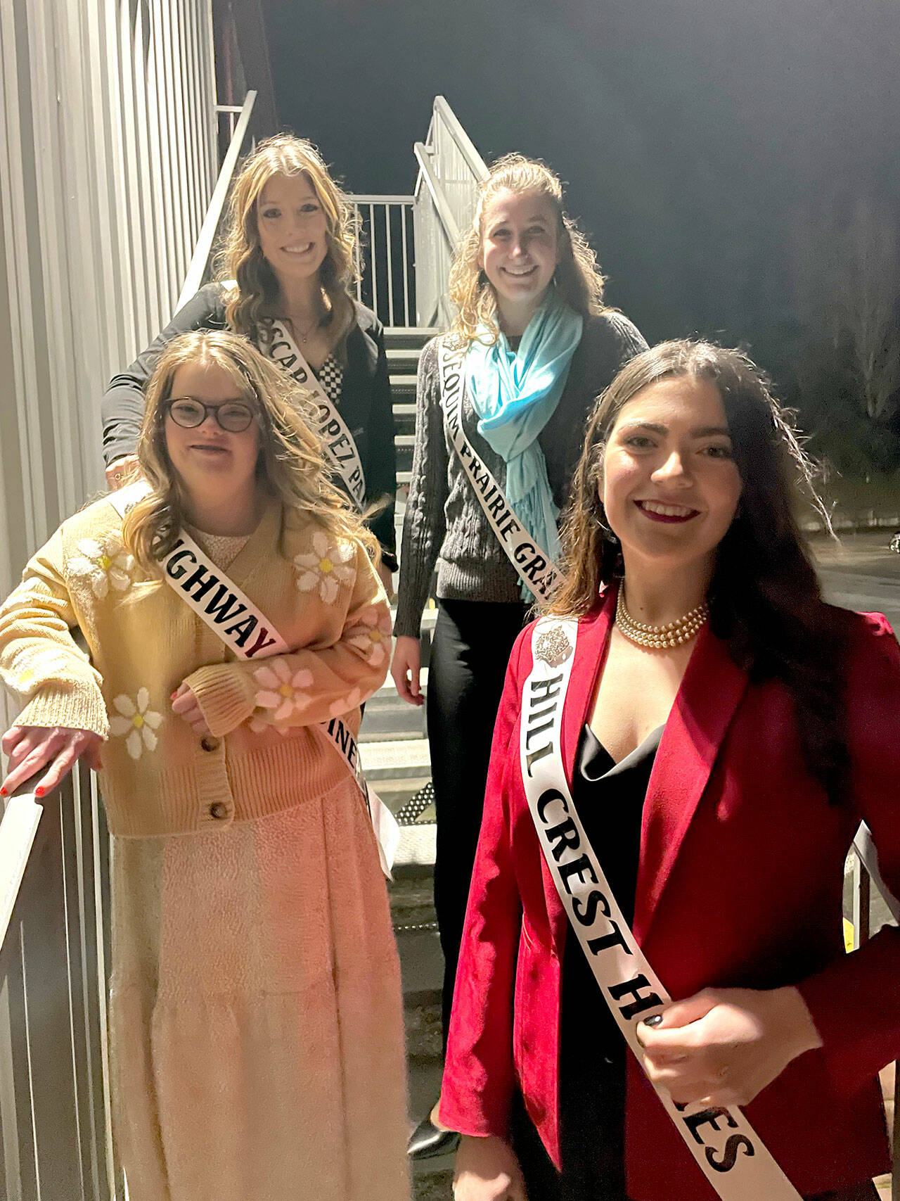 Sequim Gazette photo by Matthew Nash
Contestants for this year’s Irrigation Festival royalty include, clockwise from top left, Ellie Turner, Katherine Gould, Isabella Williams and Lauren Willis.