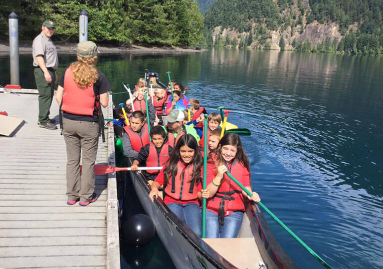 Submitted photo
Youths enjoy a canoe ride at a summer camp provided by the Boys & Girls Clubs of the Olympic Peninsula.