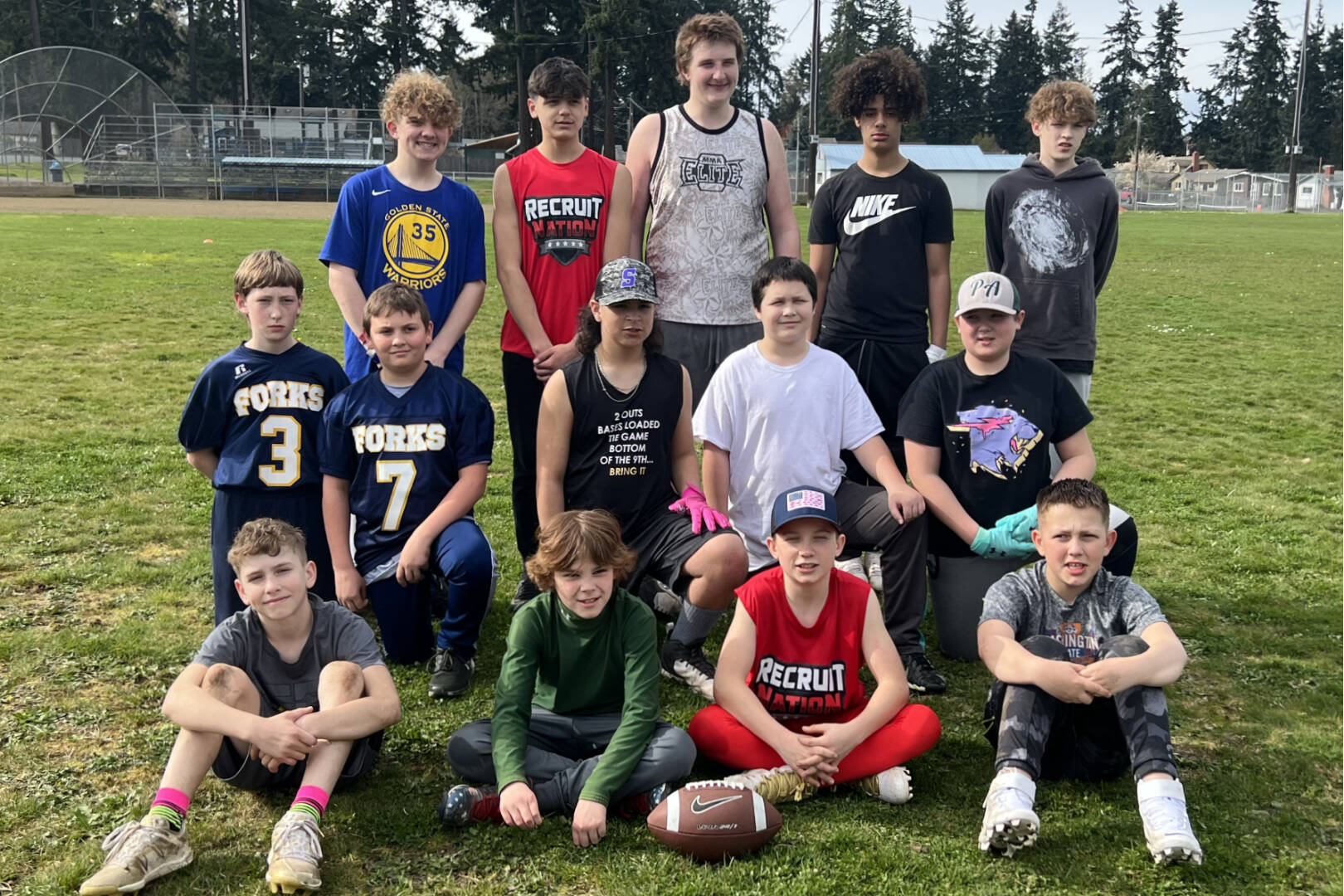 Submitted photo
Olympic Peninsula youths selected for the Future Stars Bowl in Dallas this June include (top row, from left), Brayden Wopperer, Oliver Martinez, Rily Pippin, Tucker Swain and Austin Klim, with (middle row, from left) Cyrus Politte, Landon Thomas, Dominik Johnson, Logan Harris and Easton Prchal, and (front row, from left) Cannon Free, Boe Horejsi, Carson Waddell and Landon Eastman. Not pictured are Tannon Gaydeski, Dylan Mann, Charles Halttunen Jr., Noah Foster, Kenny Daman, Alex Salanoa, Jonis Salanoa and Daniel Salanoa.