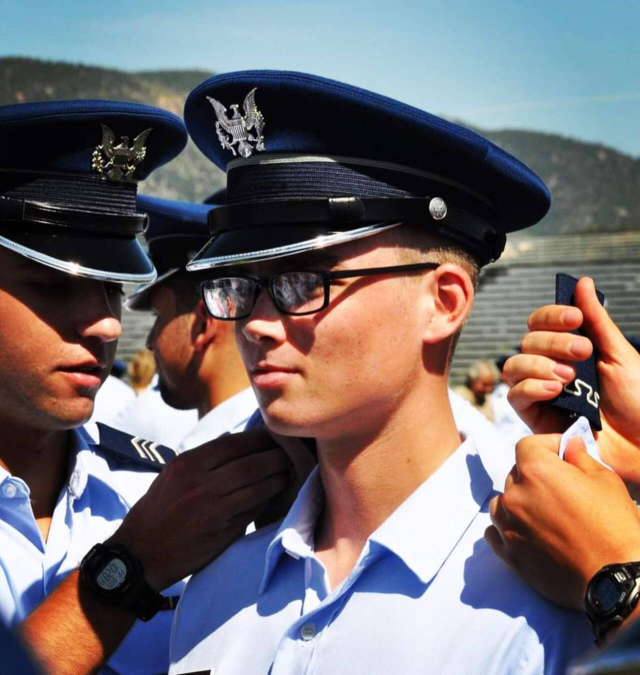 Submitted photo
Harrison P. Cate, son of Sequim High graduates Melissa McHugh Short and Charles Cate, has completed six weeks basic training and will now begin his studies in engineering as a U.S. Air Force Academy Cadet.