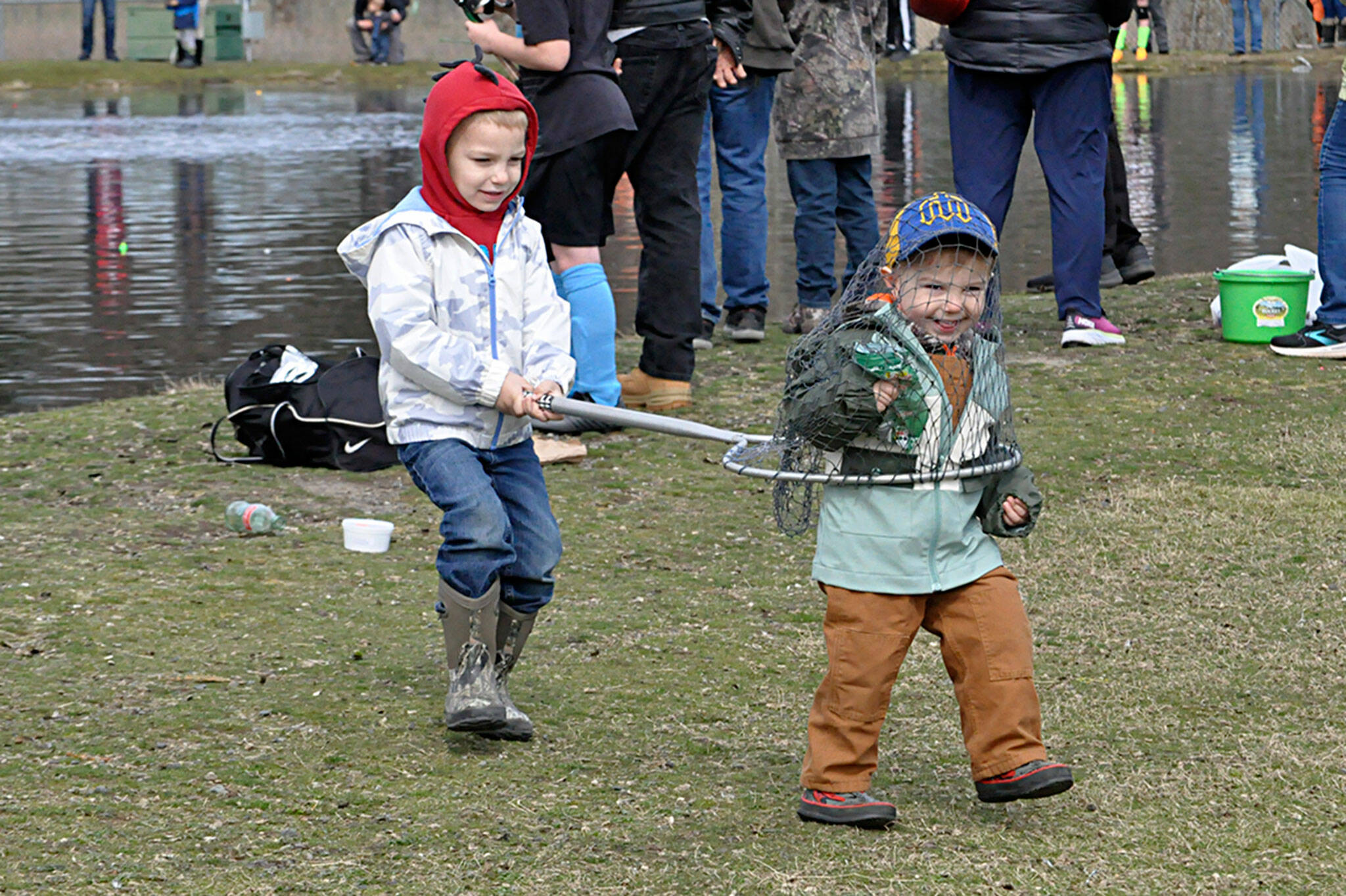 Kids Fishing Day brings hundreds to city pond