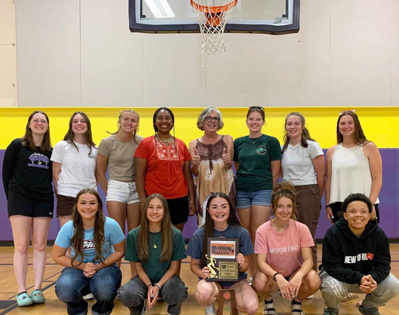 Photo courtesy of Melinda Lehman Dewey 
Pictured are (back row, from left) Libby Turella, Taylor Heyting, Jolene Vaara, Jelissa Julmist, Melinda Lehman Dewey, Dani Herman, Hailey Wagner and Sammie Bacon, with (front row, from left) Mikki Green, Taryn Johnson, Hannah Bates, Kaitlyn Bloomenrader and Bobbie Mixon.