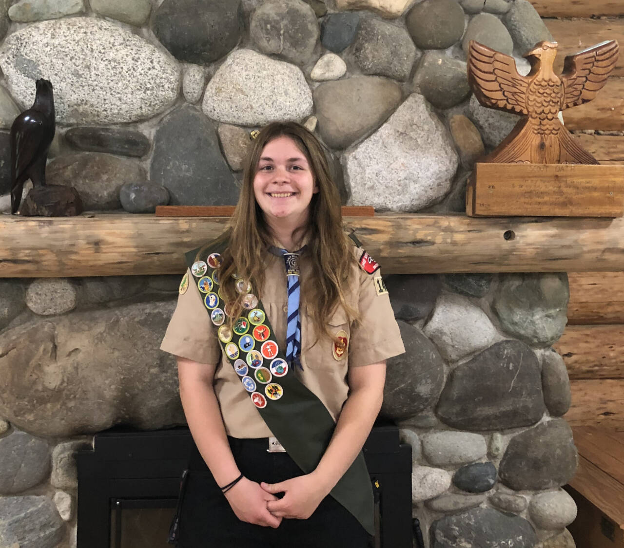 Photo courtesy of Marilyn Mason / Jenna Mason joined Scouts BSA in 2019 after watching her older brother.