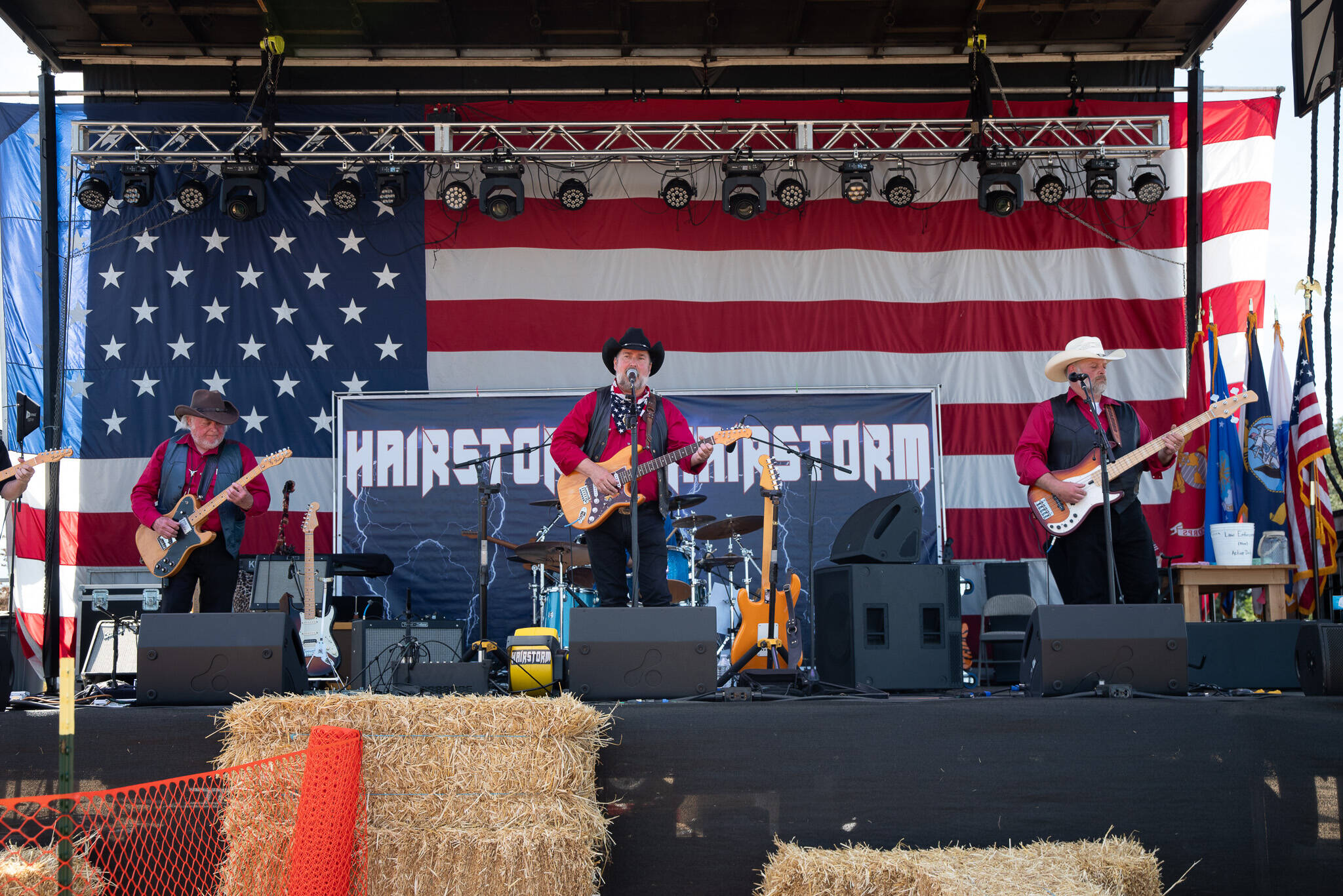 Sequim Gazette photos by Emily Matthiessen
The Buck Ellard Band performs during the Unity of Effort event on Aug. 12, hosted by Security Services Northwest Inc. and Fort Discovery, Inc.