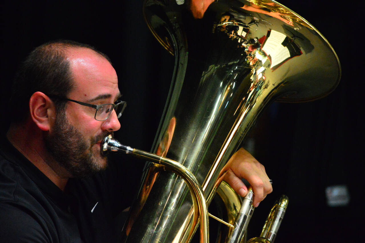 Photos by Diane Urbani de la Paz
Tyler Benedict stars in “Tubby the Tuba,” part of the Port Angeles Symphony Orchestra’s Family Pops concert Saturday, Sept. 30.