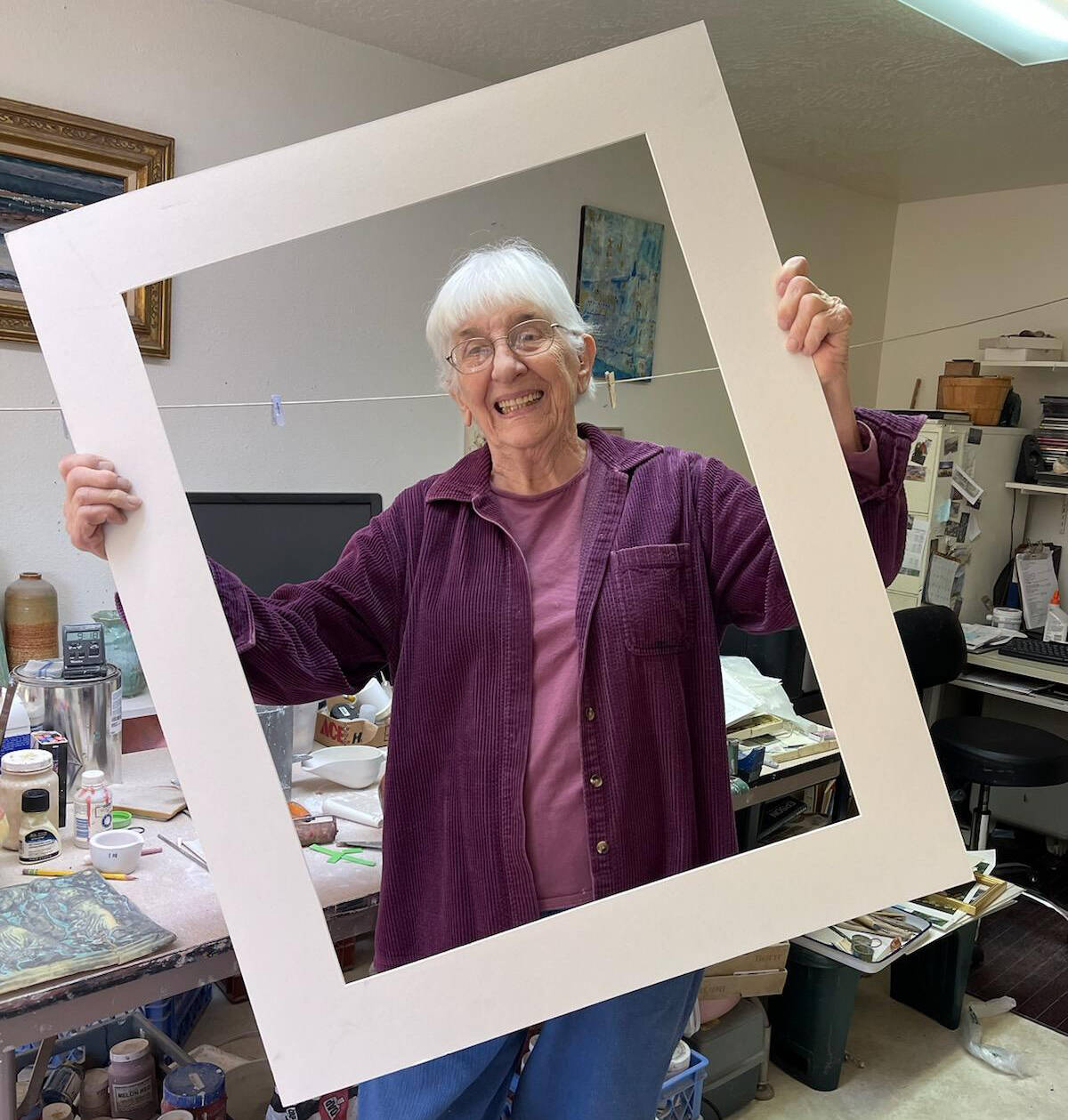 Photo courtesy of Blue Whole Gallery
Local artists in December are celebrating the work of Carol Janda, a longtime Blue Whole Gallery who is leaving the area.