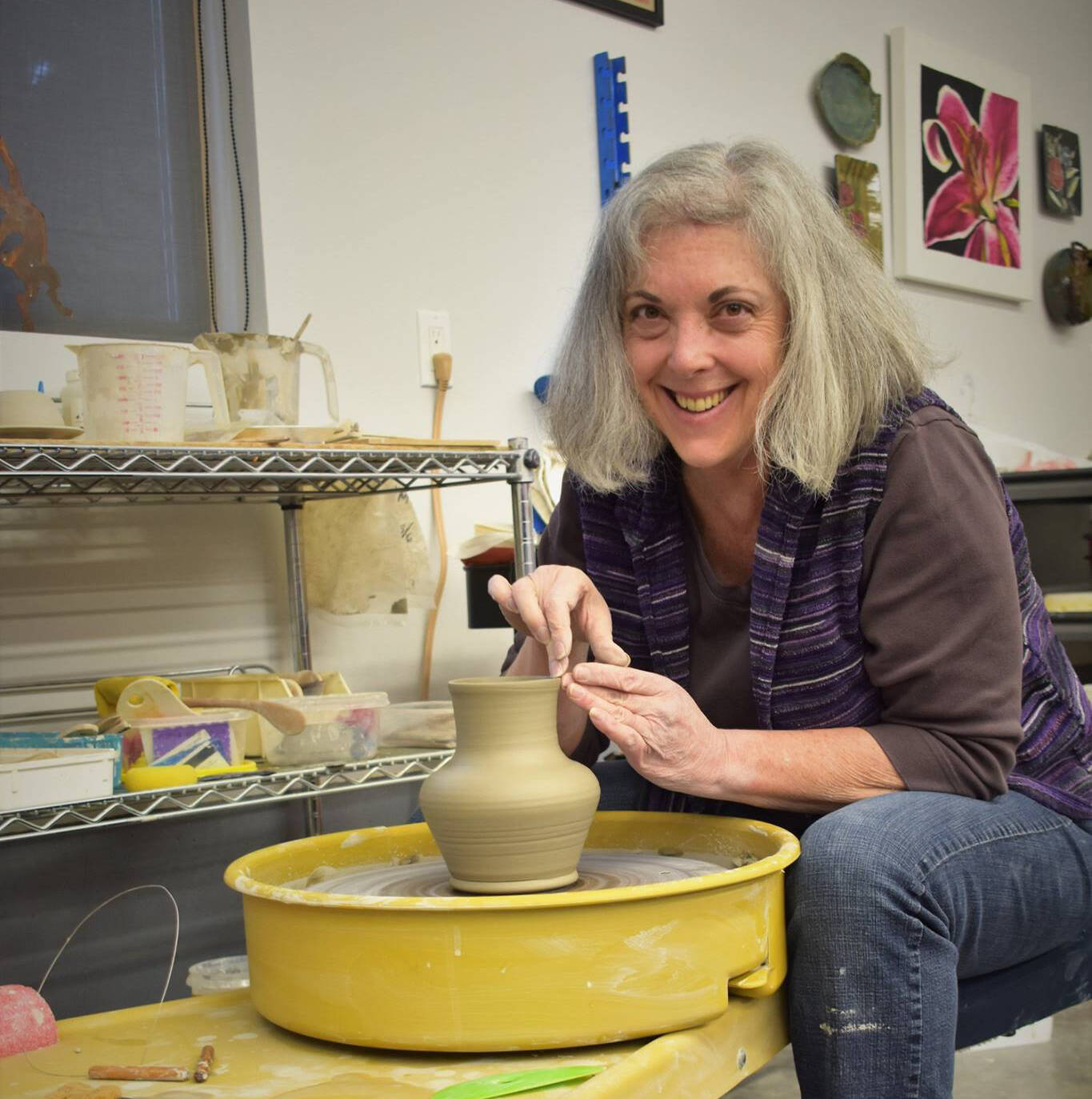 Photo courtsey of Blue Whole Gallery
Join ceramic artist Janet Piccola for a free workshop on how to create pottery on a potter’s wheel at the Blue Whole Gallery in downtown Sequim on Jan. 20.