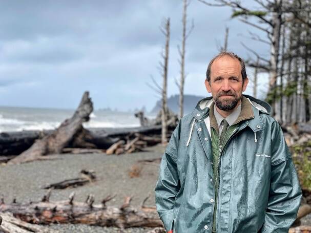 Photo courtesy of Steve Fradkin 
 Dr. Steve Fradkin, pictured here enjoying a day in the Olympic National Park, is the Olympic Peninsula Audubon Society’s guest speaker at the group’s Feb. 21 meeting.