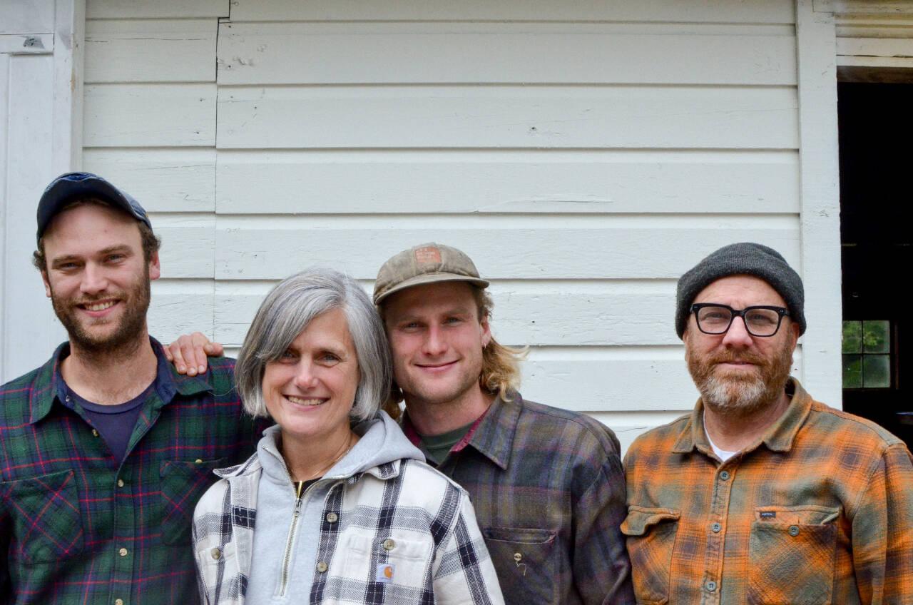 Sequim Gazette photo by Elijah Sussman / The De Koch family at the Quilcene Lantern on May 29. From left to right Willem, Laurie, Bergen and Steve.