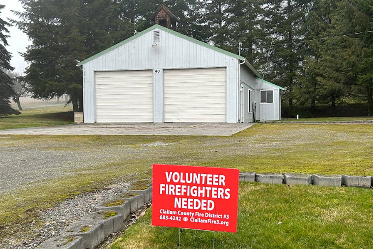 Sequim Gazette photo by Matthew Nash
Lost Mountain Fire Station 36 will be listed through Mark N. McHugh Real Estate tentatively this week to help offset construction costs for a new Carlsborg Fire Station 33.
